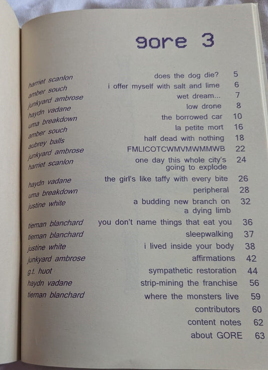 GORE ISSUE III